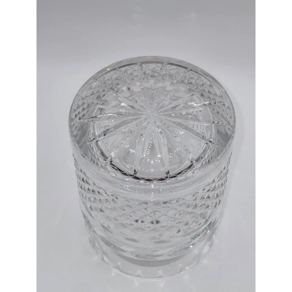 Galway Irish Crystal Biscuit Barrel Cookie Jar Cut Crystal Lidded Canister